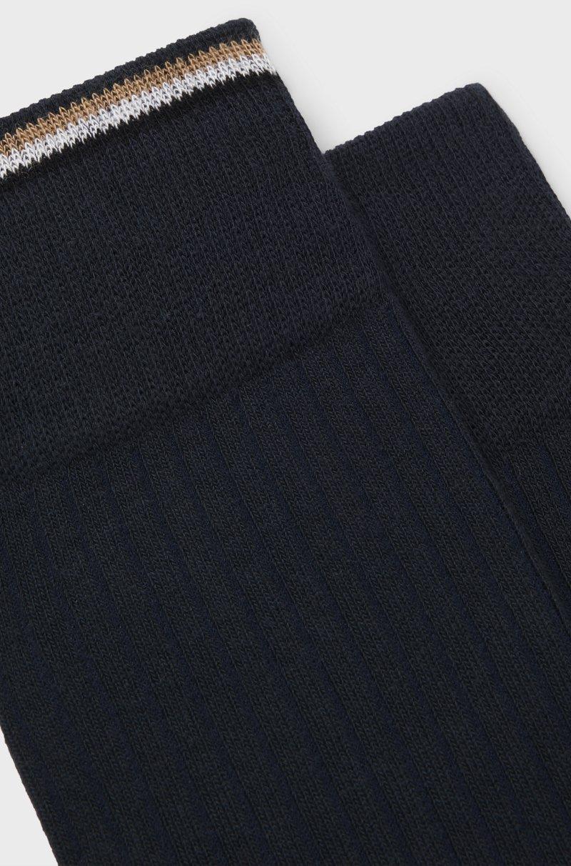 Hugo Boss Paquete De Dos Pares De Calcetines De Algodón De Largo Normal