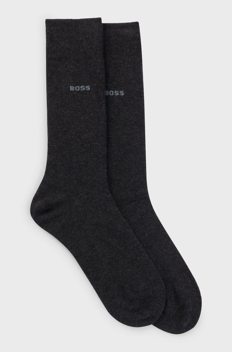 Hugo Boss Paquete de dos pares de calcetines de algodón de largo estándar