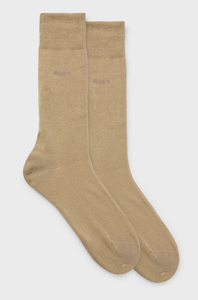 Hugo Boss Paquete de dos pares de calcetines de algodón de largo estándar