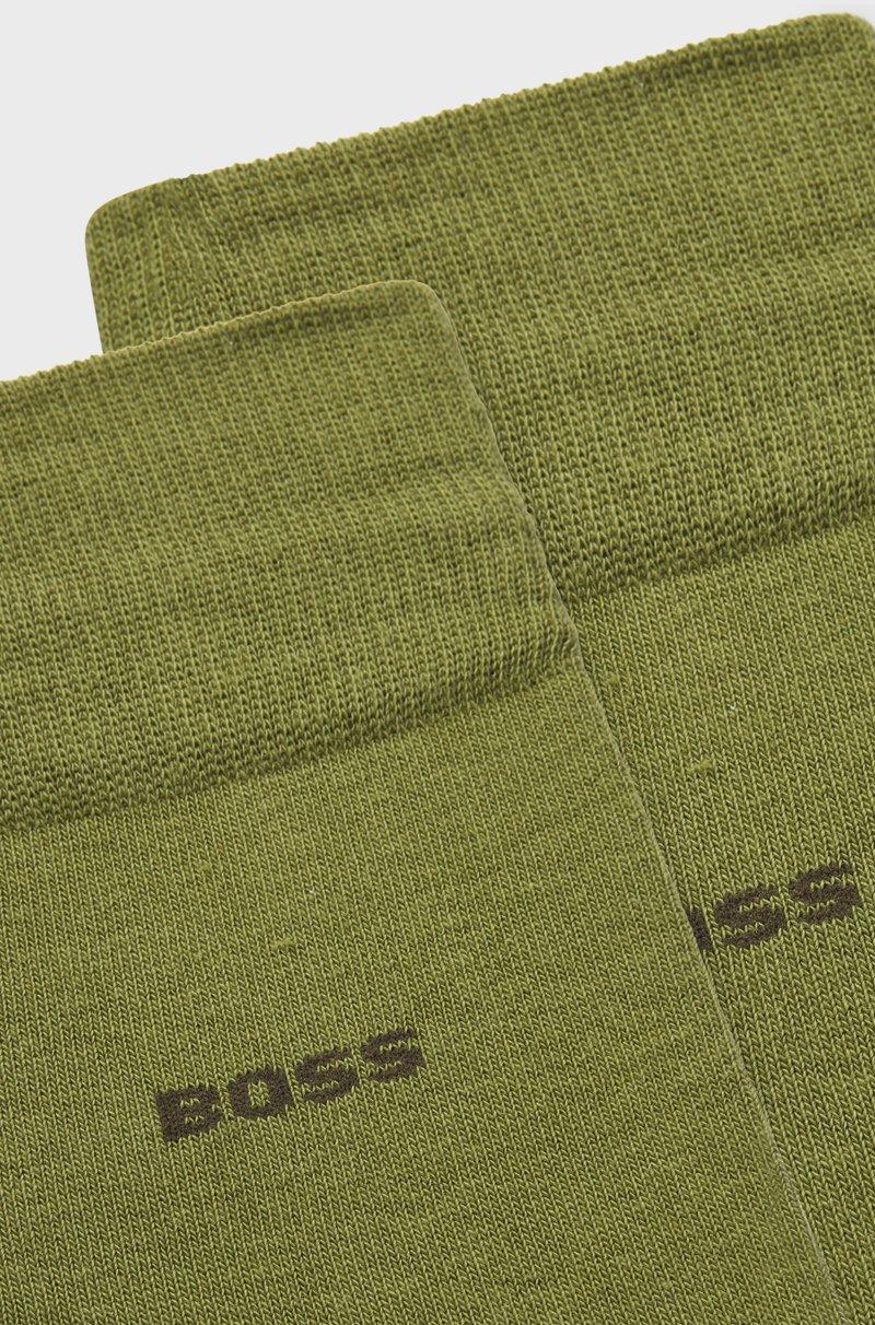 Hugo Boss Paquete De Dos Pares De Calcetines De Largo Medio En Mezcla De Algodón