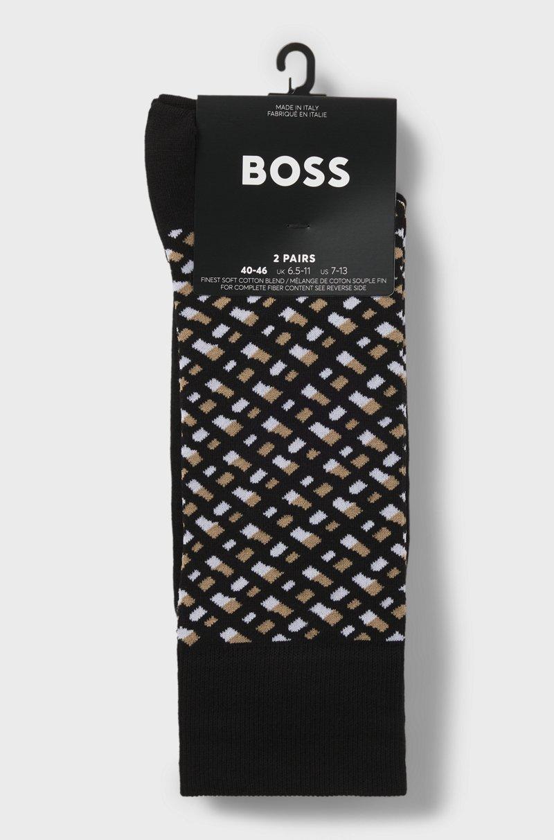 Hugo Boss Paquete De Dos Pares De Calcetines De Largo Normal De Algodón