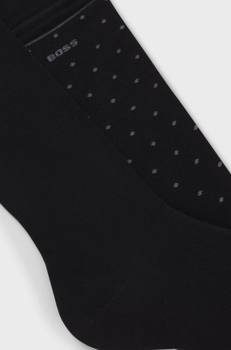 Hugo Boss Paquete De Dos Pares De Calcetines De Largo Normal Con Detalles De Logo