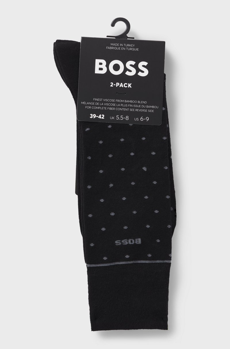 Hugo Boss Paquete De Dos Pares De Calcetines De Largo Normal Con Detalles De Logo