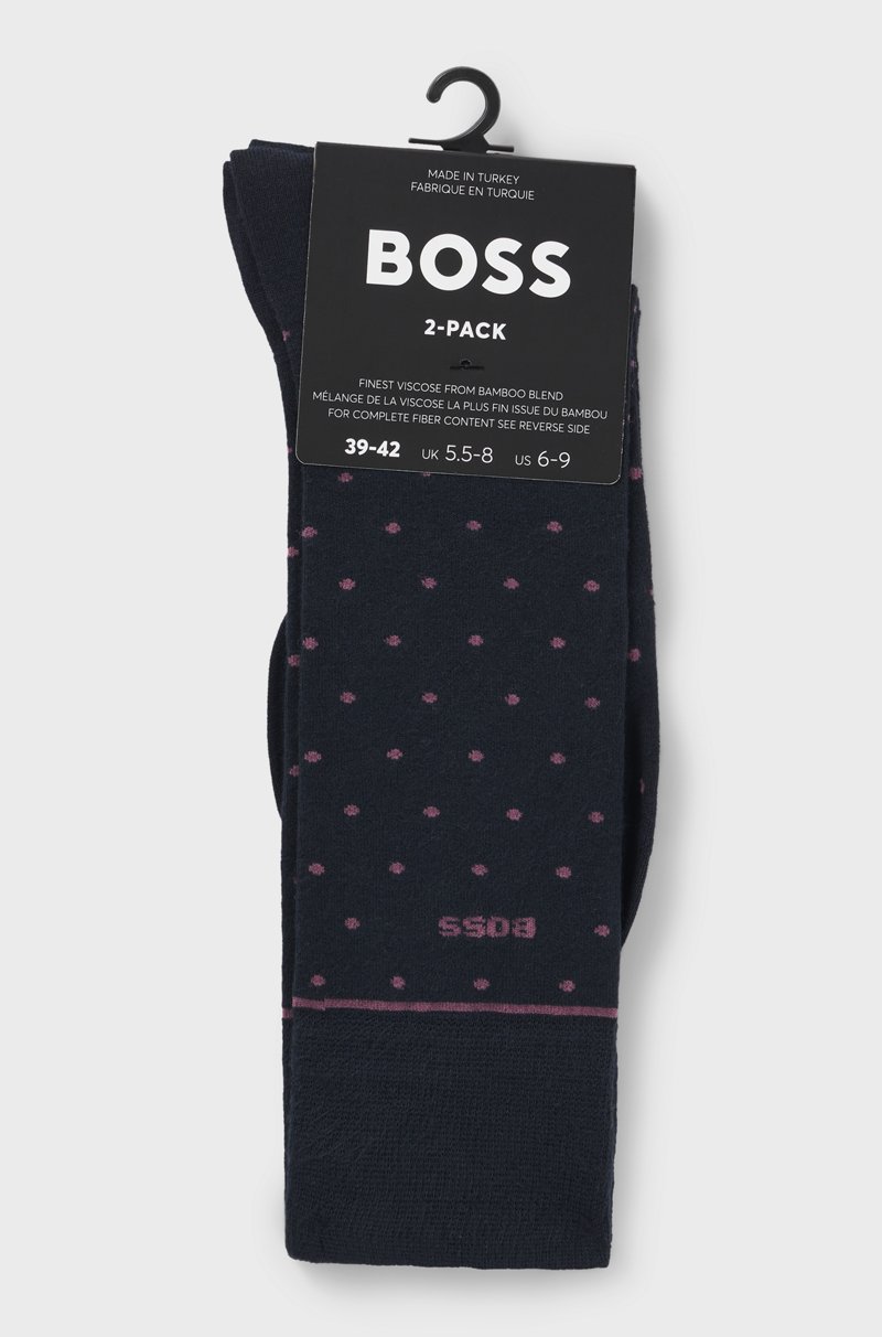 Hugo Boss Paquete De Dos Pares De Calcetines De Largo Normal Con Detalles De Logo