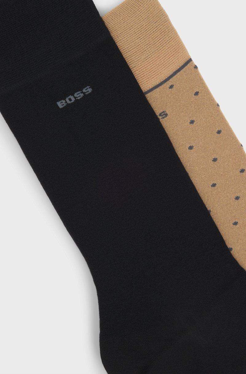 Hugo Boss Paquete De Dos Pares De Calcetines De Largo Normal Con Detalles De Logo