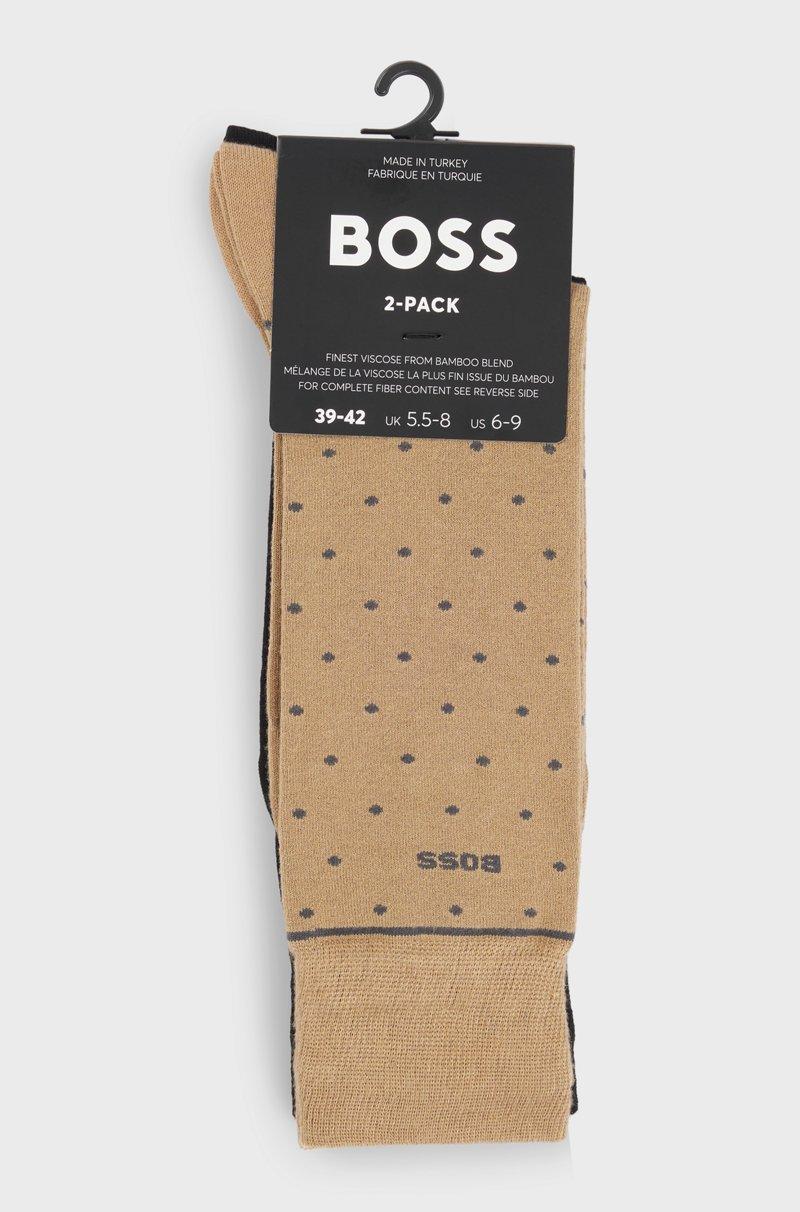 Hugo Boss Paquete De Dos Pares De Calcetines De Largo Normal Con Detalles De Logo