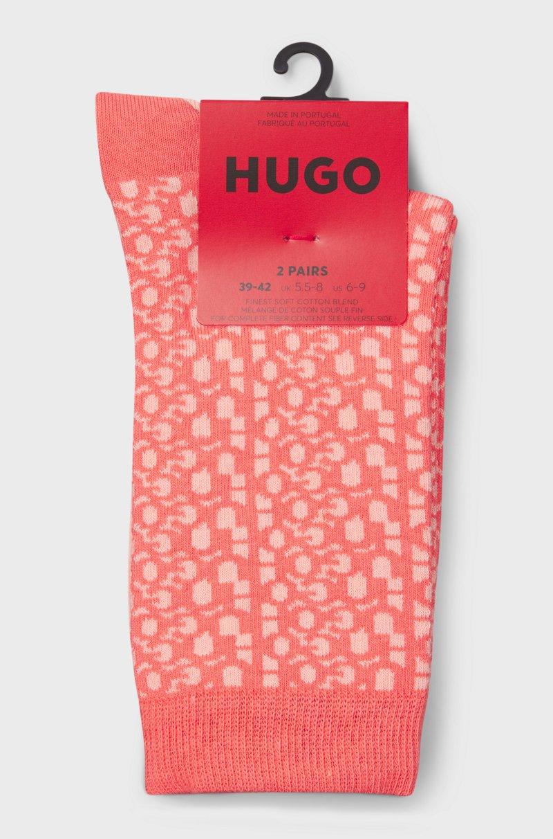 Hugo Boss Paquete De Dos Pares De Calcetines De Largo Normal En Mezcla De Algodón