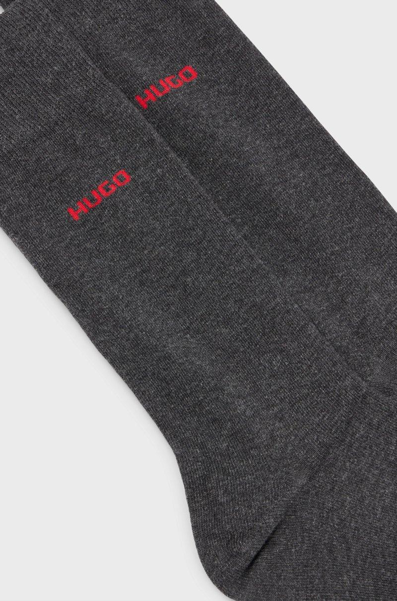 Hugo Boss Paquete De Dos Pares De Calcetines De Largo Normal En Tejido Elástico