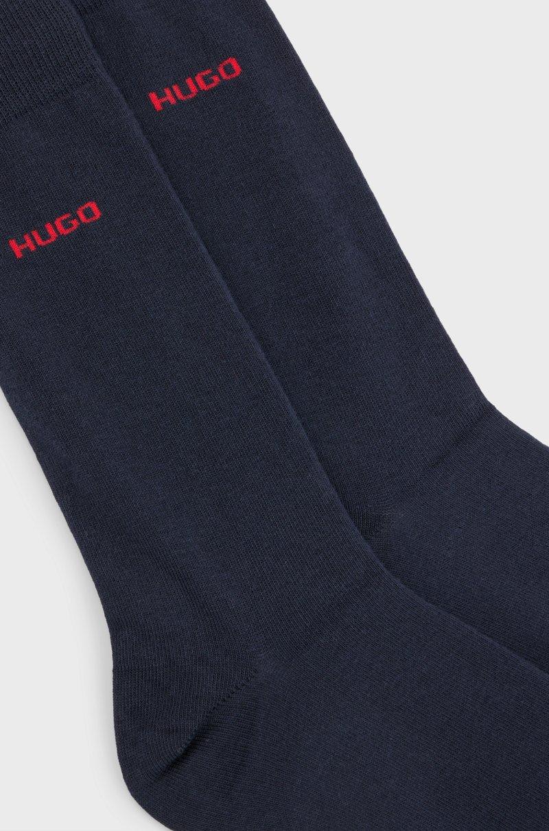 Hugo Boss Paquete De Dos Pares De Calcetines De Largo Normal En Tejido Elástico