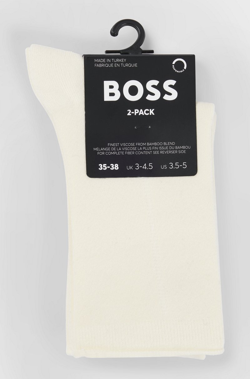 Hugo Boss Paquete De Dos Pares De Calcetines De Mezcla De Bambú Y Viscosa