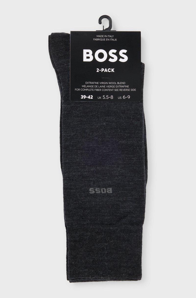 Hugo Boss Paquete De Dos Pares De Calcetines De Mezcla De Lana