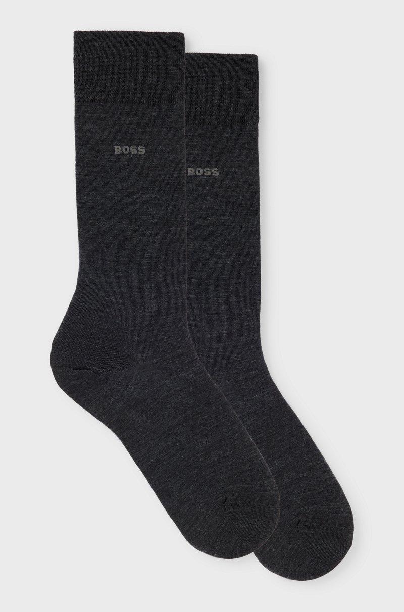 Hugo Boss Paquete de dos pares de calcetines de mezcla de lana