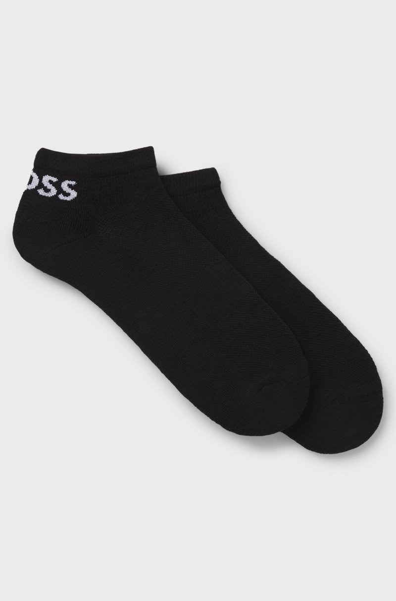Hugo Boss Paquete de dos pares de calcetines de tejido elástico a la altura del tobillo