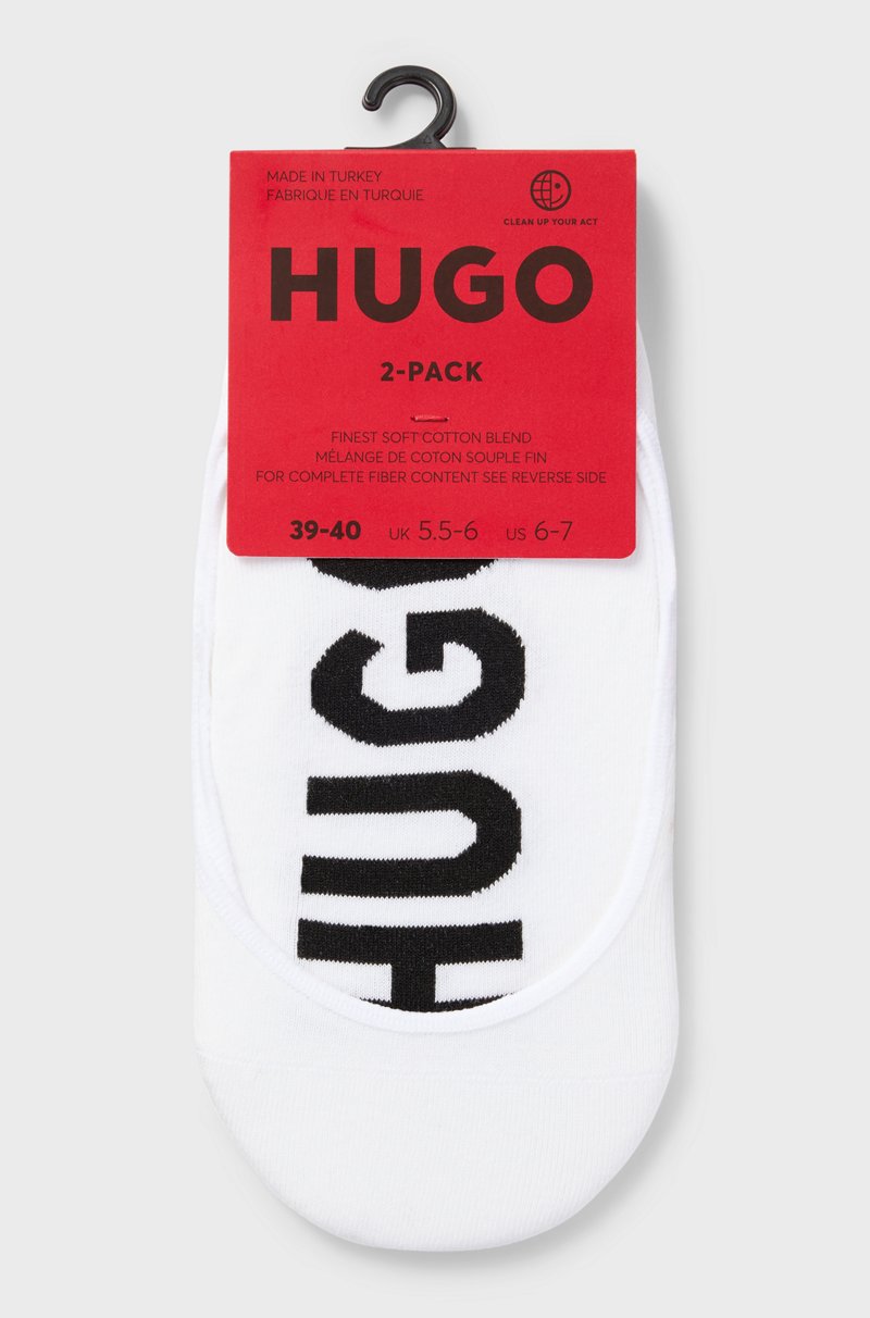 Hugo Boss Paquete De Dos Pares De Calcetines Invisibles Con Talón De Silicona