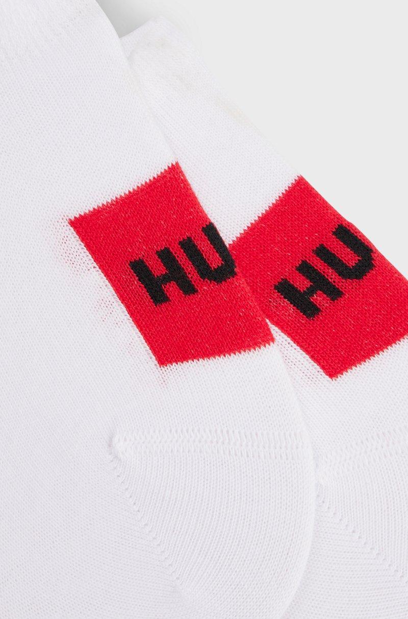 Hugo Boss Paquete De Dos Pares De Calcetines Invisibles Con Etiquetas Con Logo Rojas