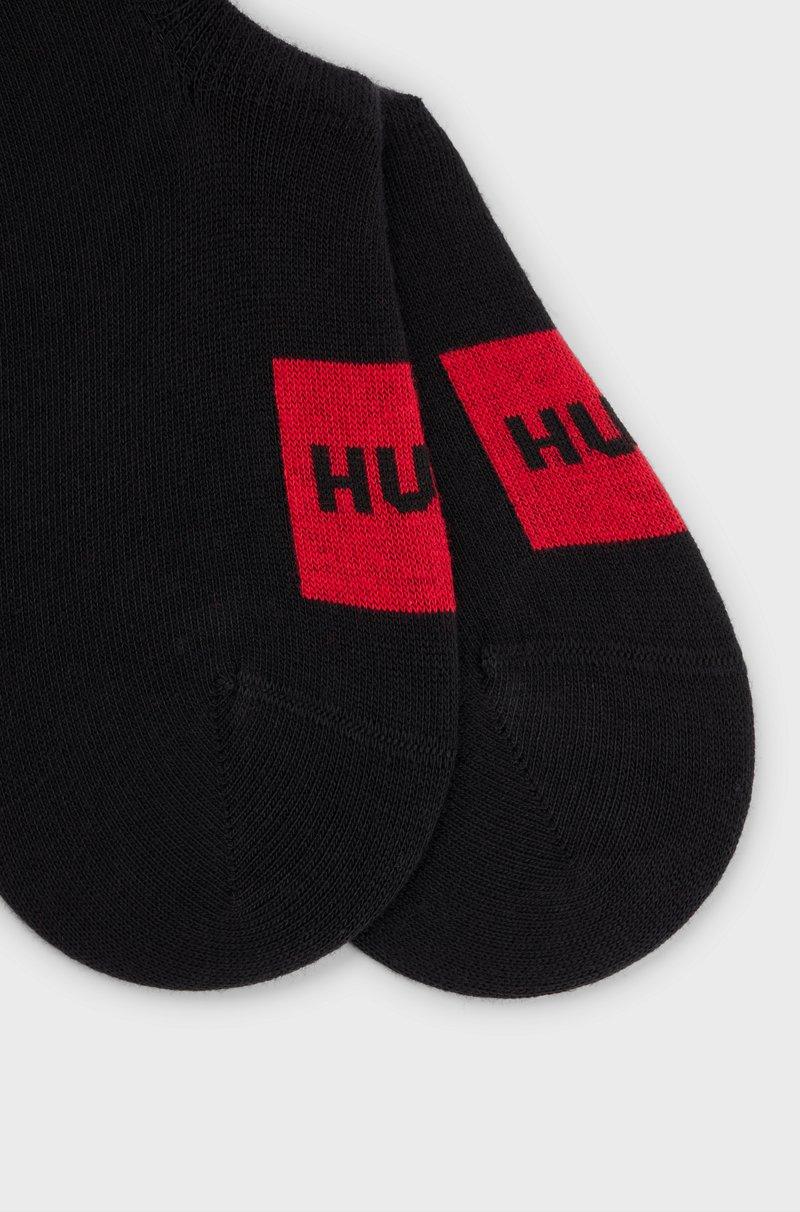 Hugo Boss Paquete De Dos Pares De Calcetines Invisibles Con Etiquetas Con Logo Rojas