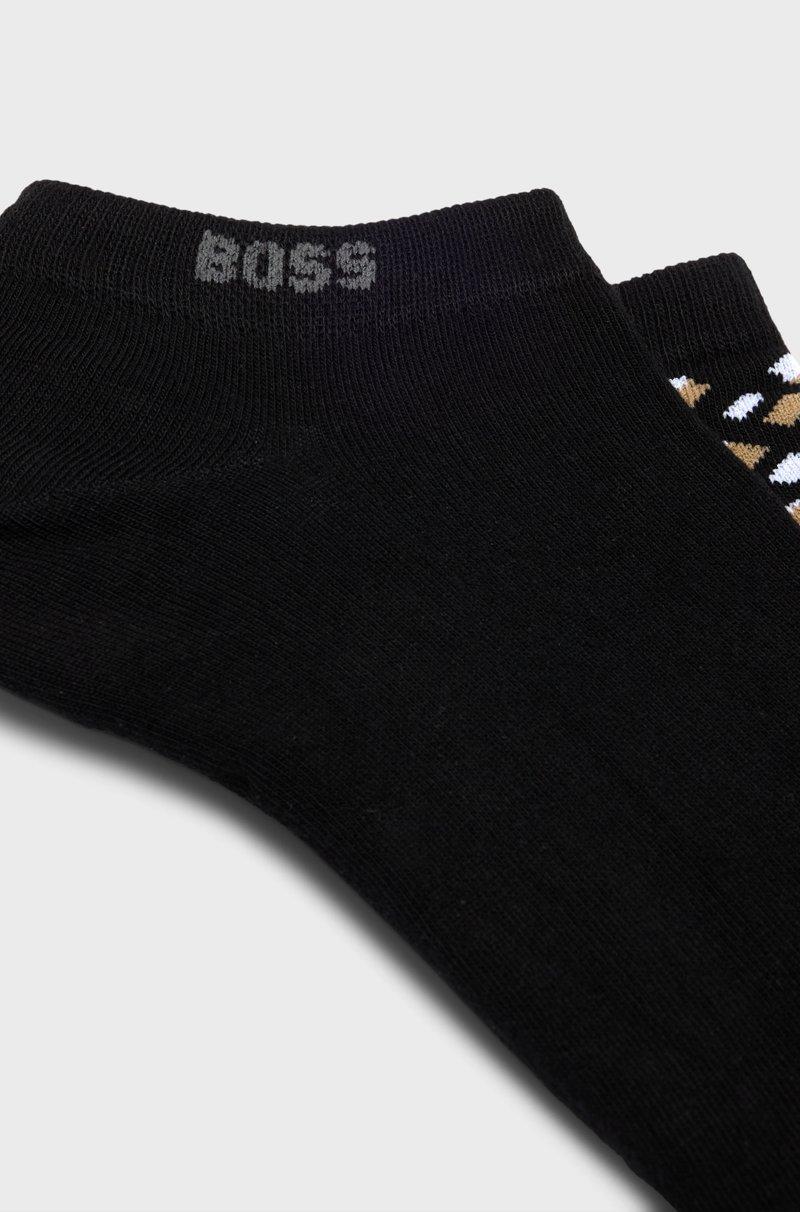 Hugo Boss Paquete De Dos Pares De Calcetines Tobilleros De Algodón