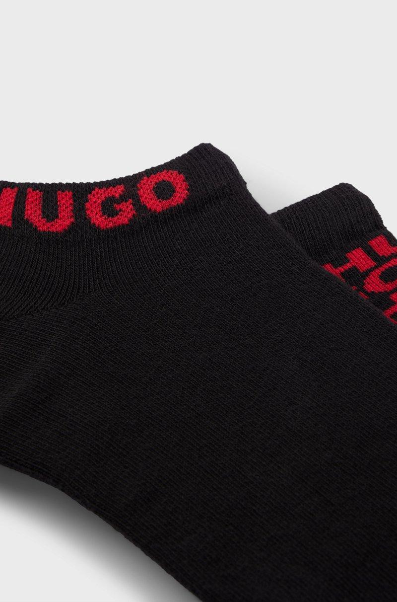 Hugo Boss Paquete De Dos Pares De Calcetines Tobilleros De Mezcla De Algodón Con Logos