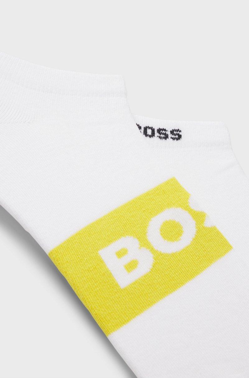 Hugo Boss Paquete De Dos Pares De Calcetines Tobilleros De Tejido Elástico