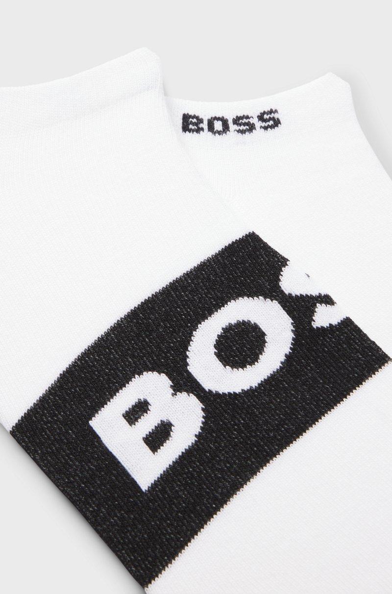 Hugo Boss Paquete De Dos Pares De Calcetines Tobilleros De Tejido Elástico