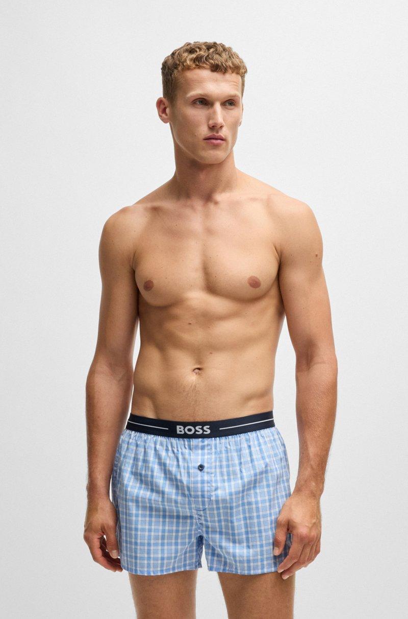 Hugo Boss Paquete De Dos Shorts De Pijama En Algodón Con Logo En La Cintura