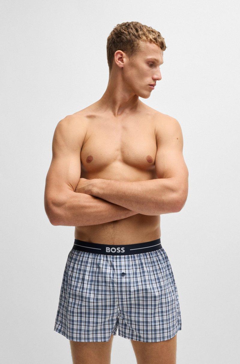 Hugo Boss Paquete De Dos Shorts De Pijama En Algodón Con Logo En La Cintura