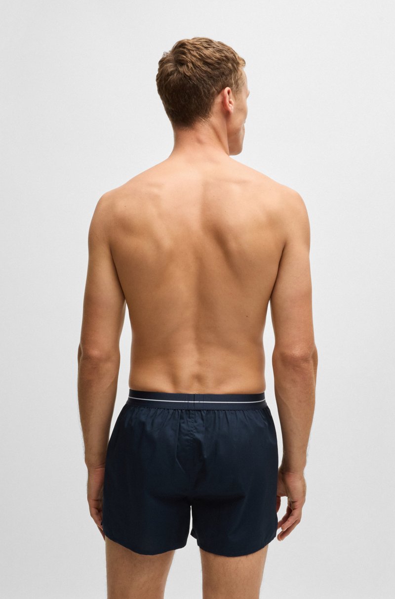 Hugo Boss Paquete De Dos Shorts De Pijama En Algodón Con Logo En La Cintura