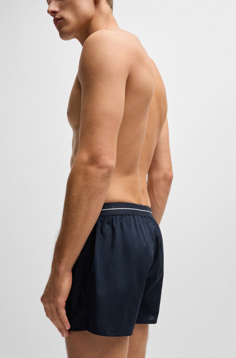 Hugo Boss Paquete De Dos Shorts De Pijama En Algodón Con Logo En La Cintura