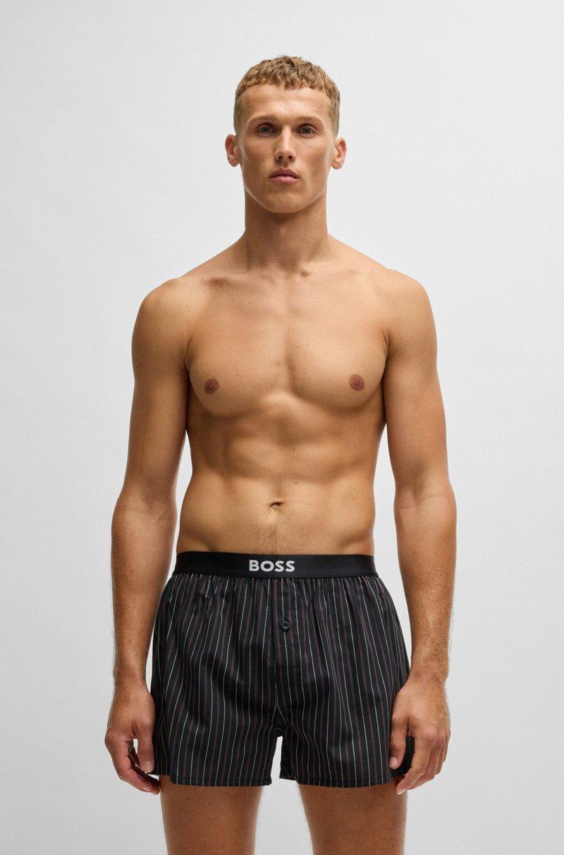 Hugo Boss Paquete De Dos Shorts De Pijama En Popelín De Algodón Con Logos