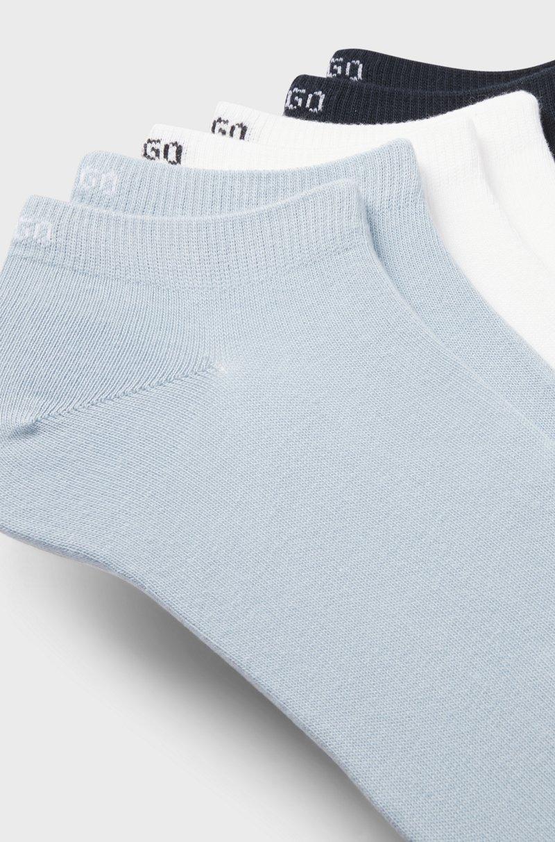 Hugo Boss Paquete De Seis Pares De Calcetines Tobilleros De Algodón Con Logos