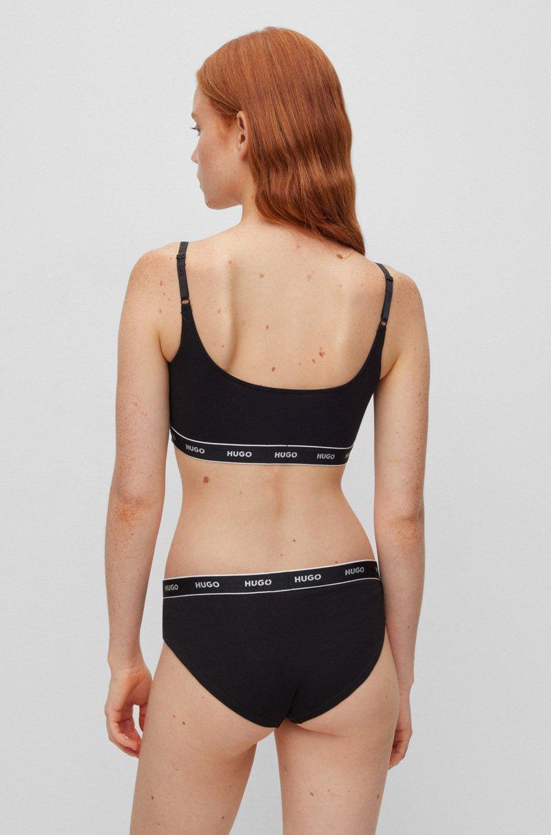 Hugo Boss Paquete De Tres Braguitas De Algodón Elástico Con Logos En La Cintura