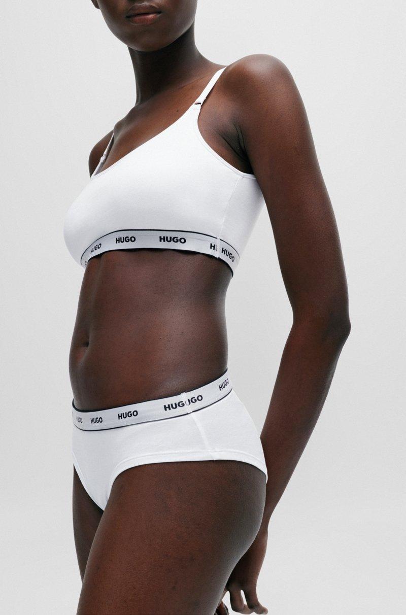 Hugo Boss Paquete De Tres Braguitas De Algodón Elástico Con Logos En La Cintura