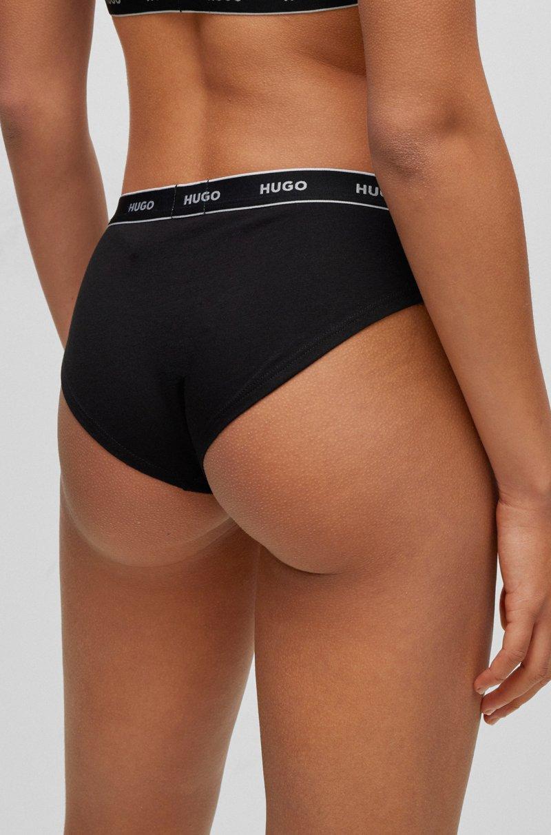 Hugo Boss Paquete De Tres Braguitas De Algodón Elástico Con Logos En La Cintura