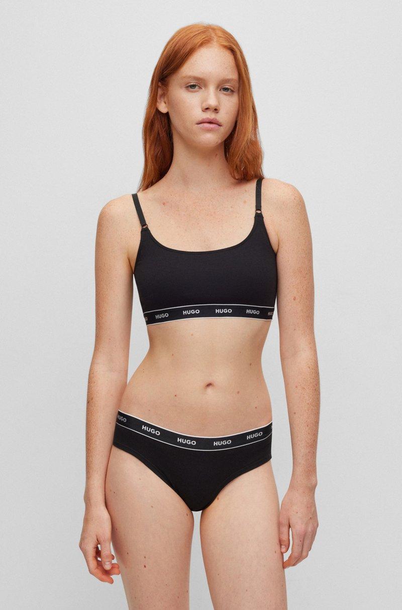 Hugo Boss Paquete De Tres Braguitas De Algodón Elástico Con Logos En La Cintura