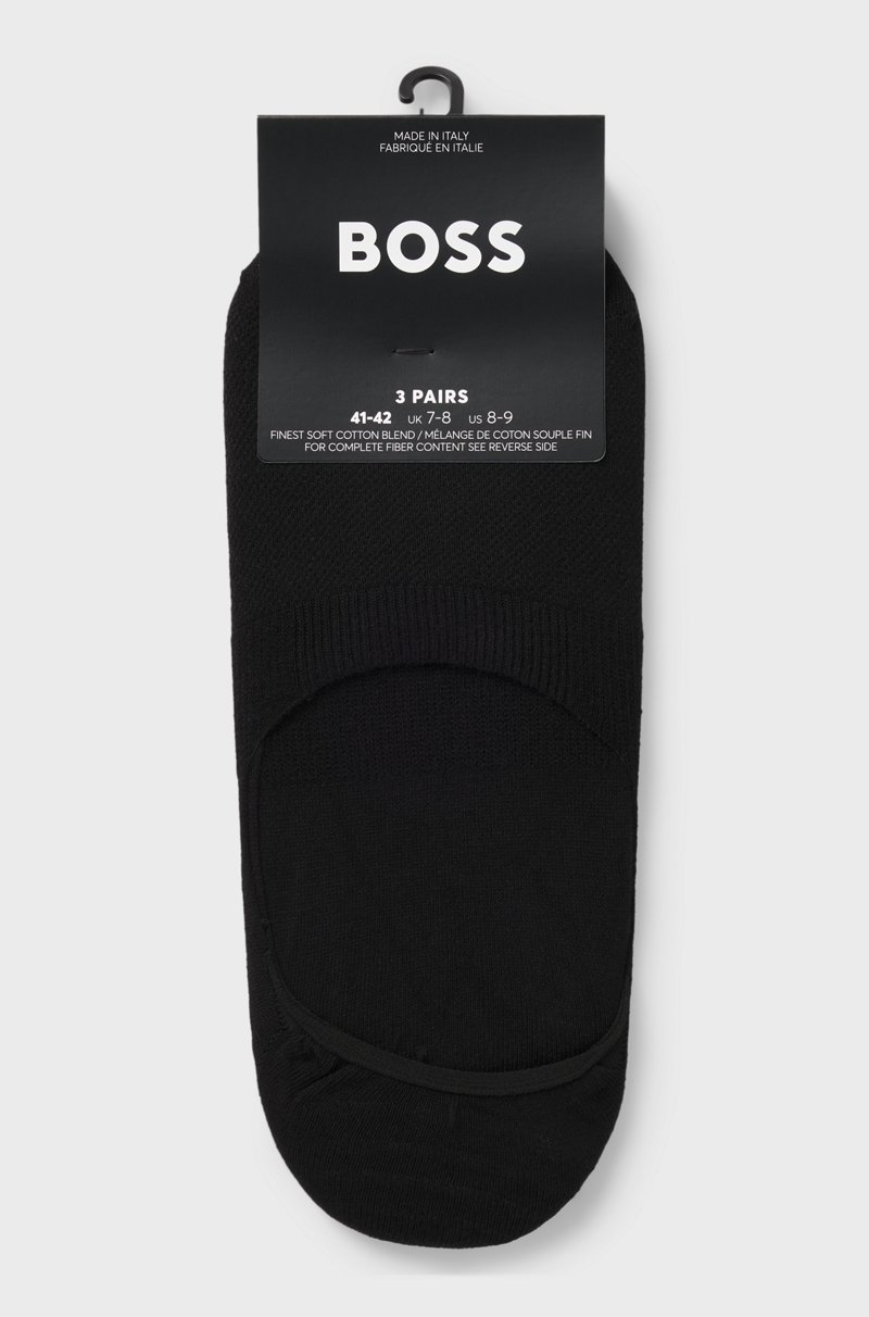 Hugo Boss Paquete De Tres Calcetines Invisibles De Algodón