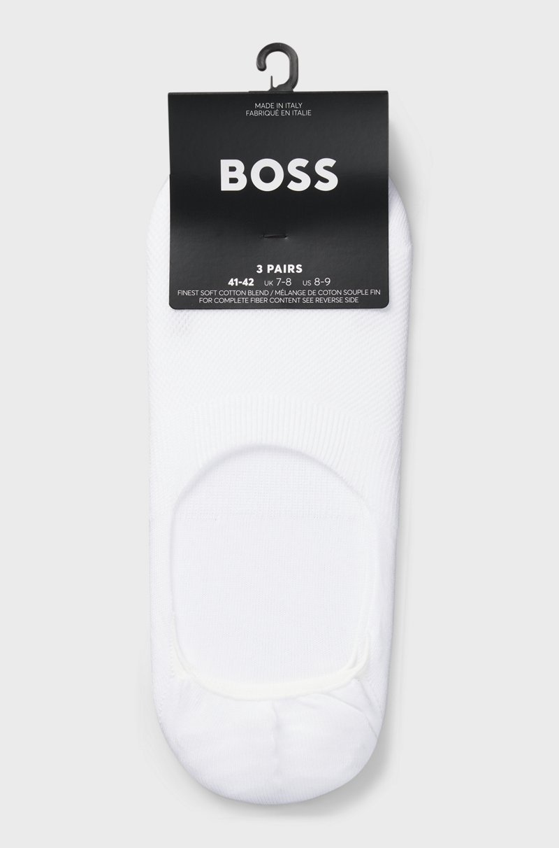 Hugo Boss Paquete De Tres Calcetines Invisibles De Algodón