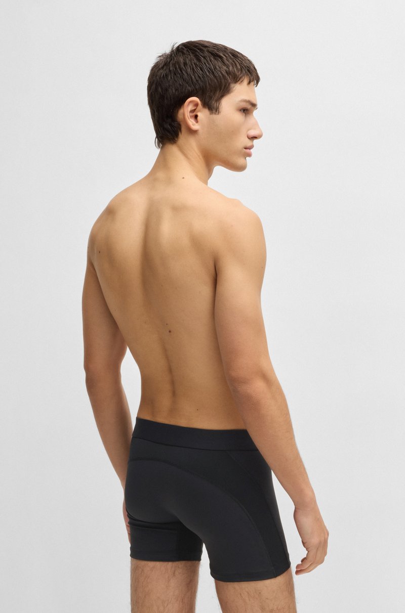 Hugo Boss Paquete De Tres Calzoncillos Bóxer Deportivos De Microfibra Elástica