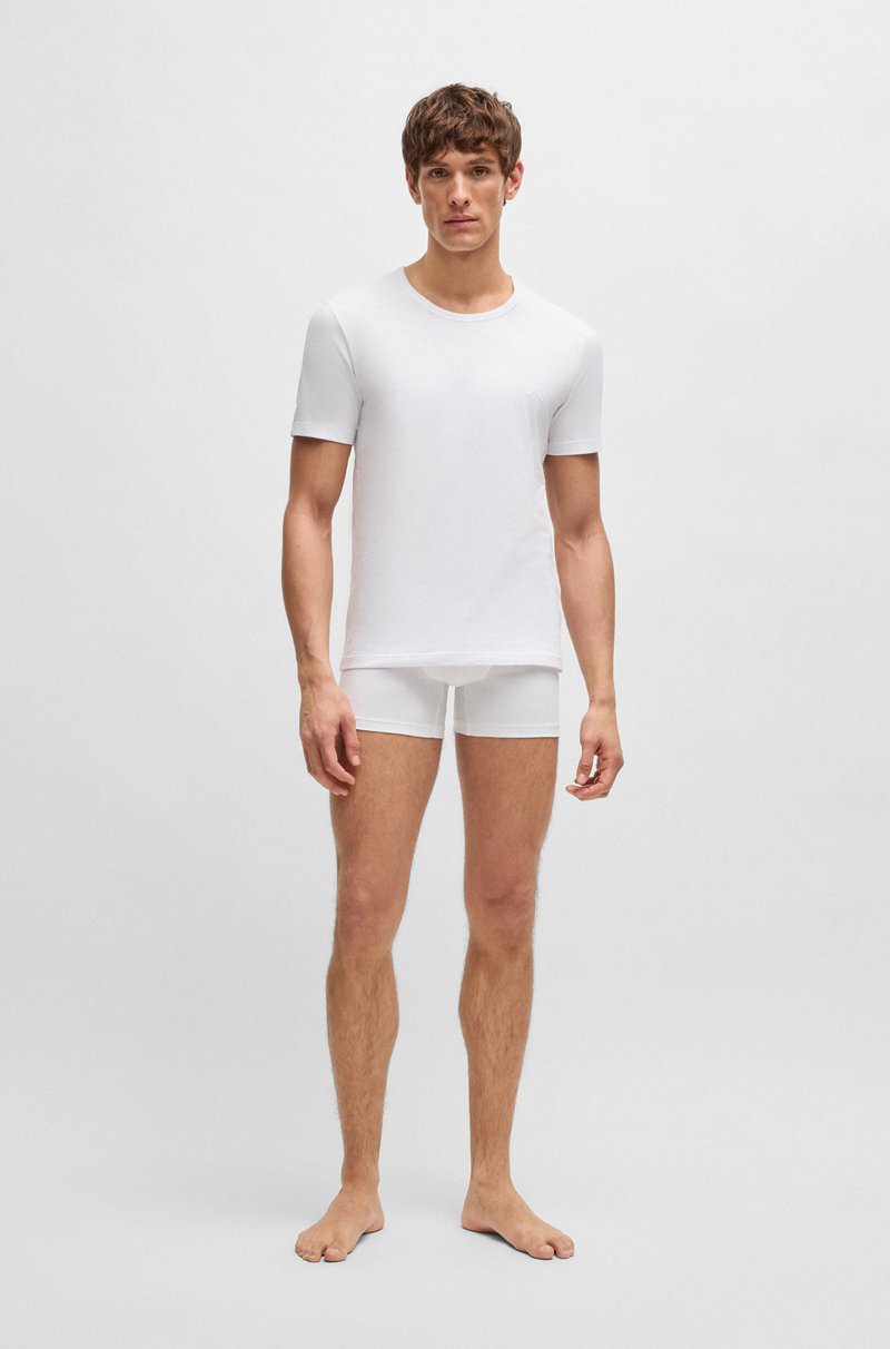 Hugo Boss Paquete De Tres Camisetas De Algodón Con Logo Bordado