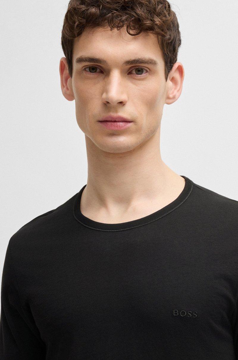 Hugo Boss Paquete De Tres Camisetas De Algodón Con Logo Bordado