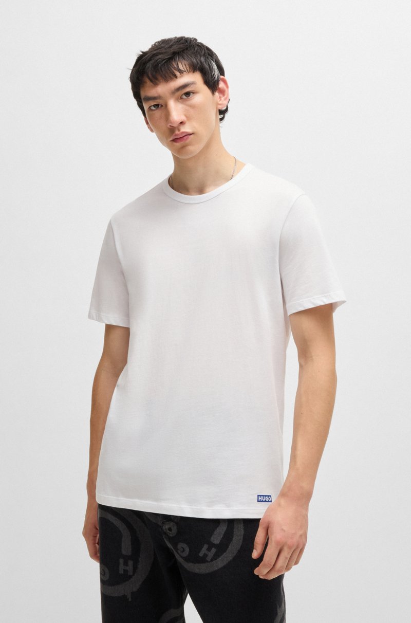 Hugo Boss Paquete De Tres Camisetas De Punto De Algodón Con Detalles De Logo