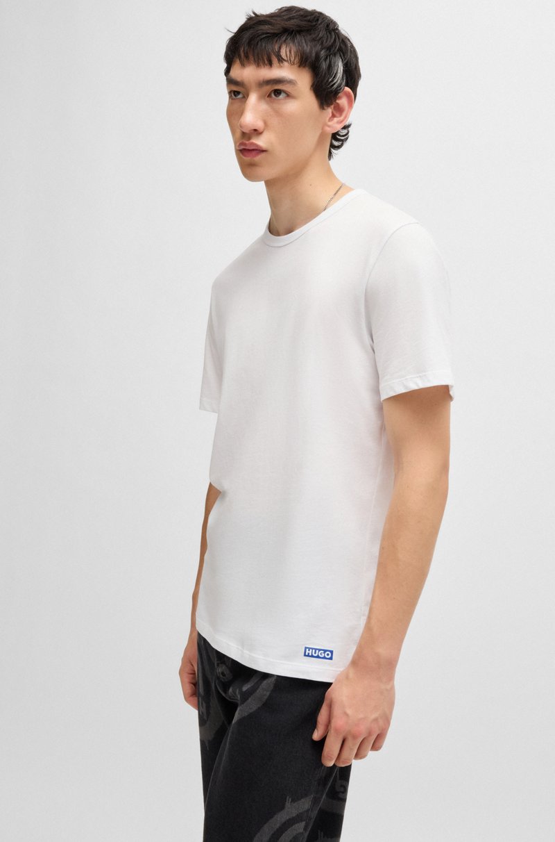 Hugo Boss Paquete De Tres Camisetas De Punto De Algodón Con Detalles De Logo