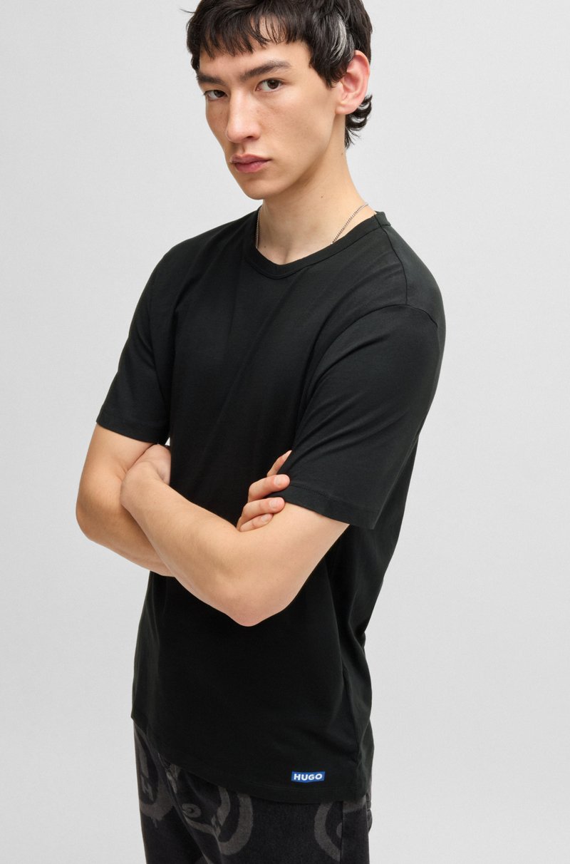 Hugo Boss Paquete De Tres Camisetas De Punto De Algodón Con Detalles De Logo