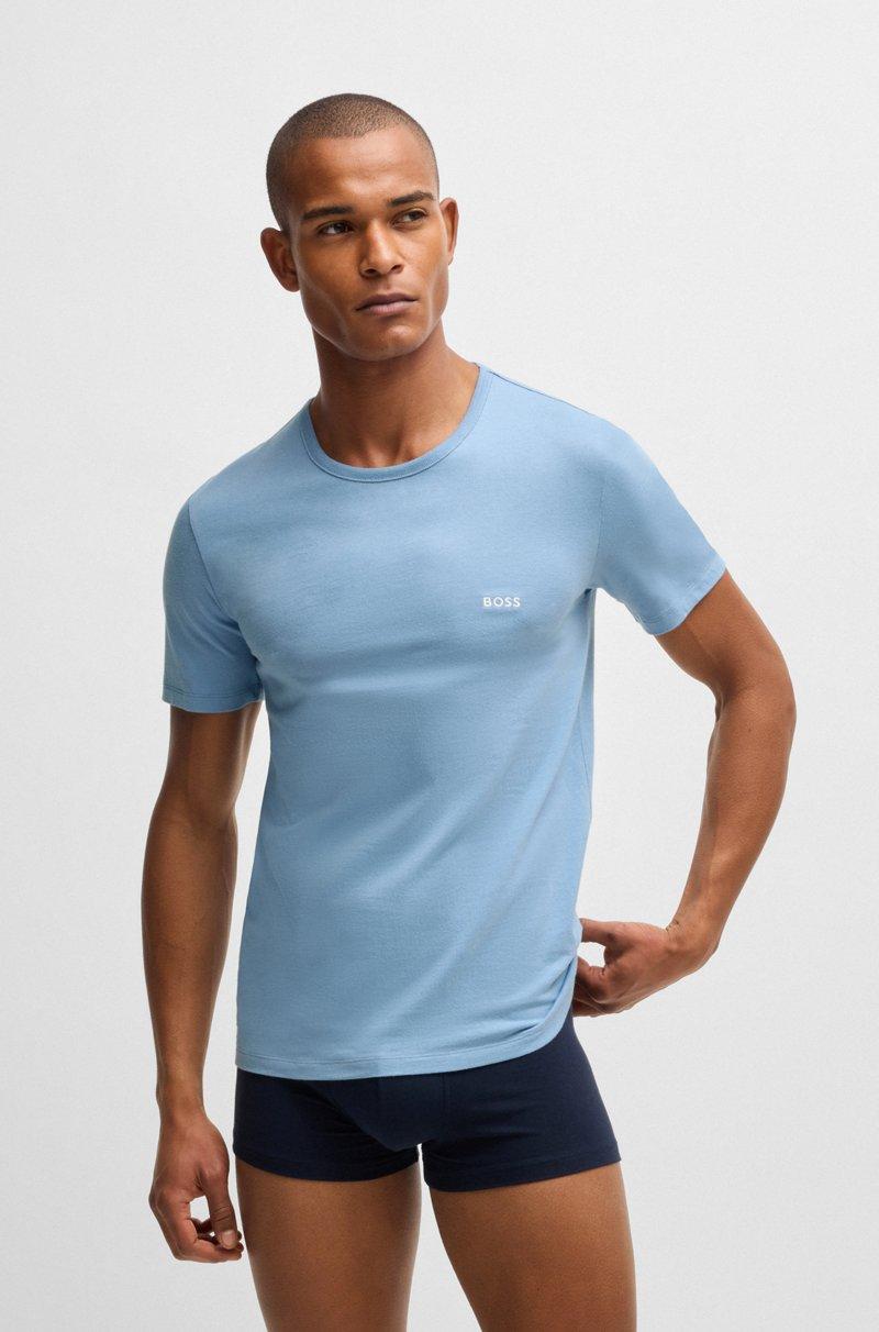 Hugo Boss Paquete De Tres Camisetas Interiores De Algodón Con Logos Bordados