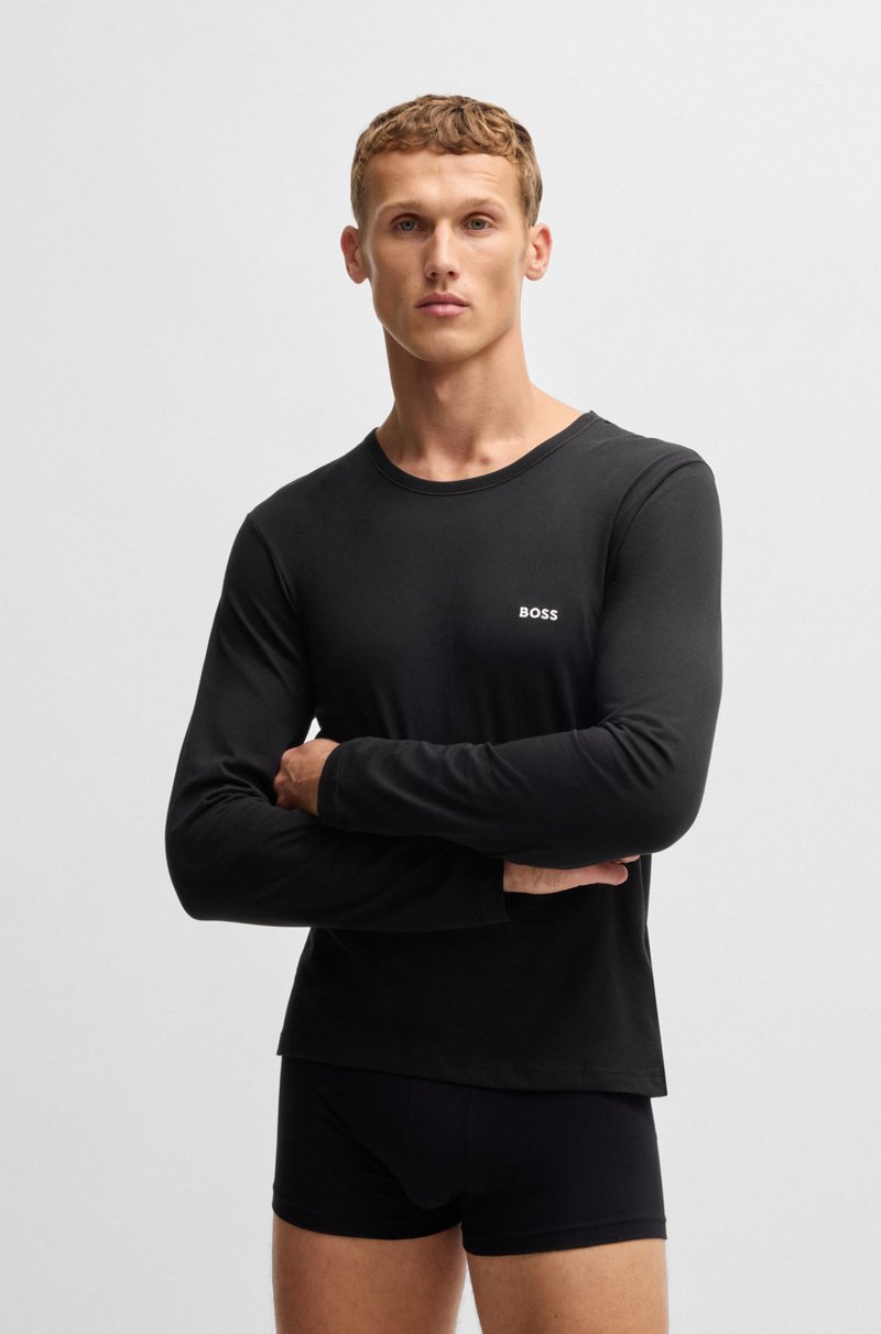 Hugo Boss Paquete De Tres Camisetas Interiores De Algodón Con Logos