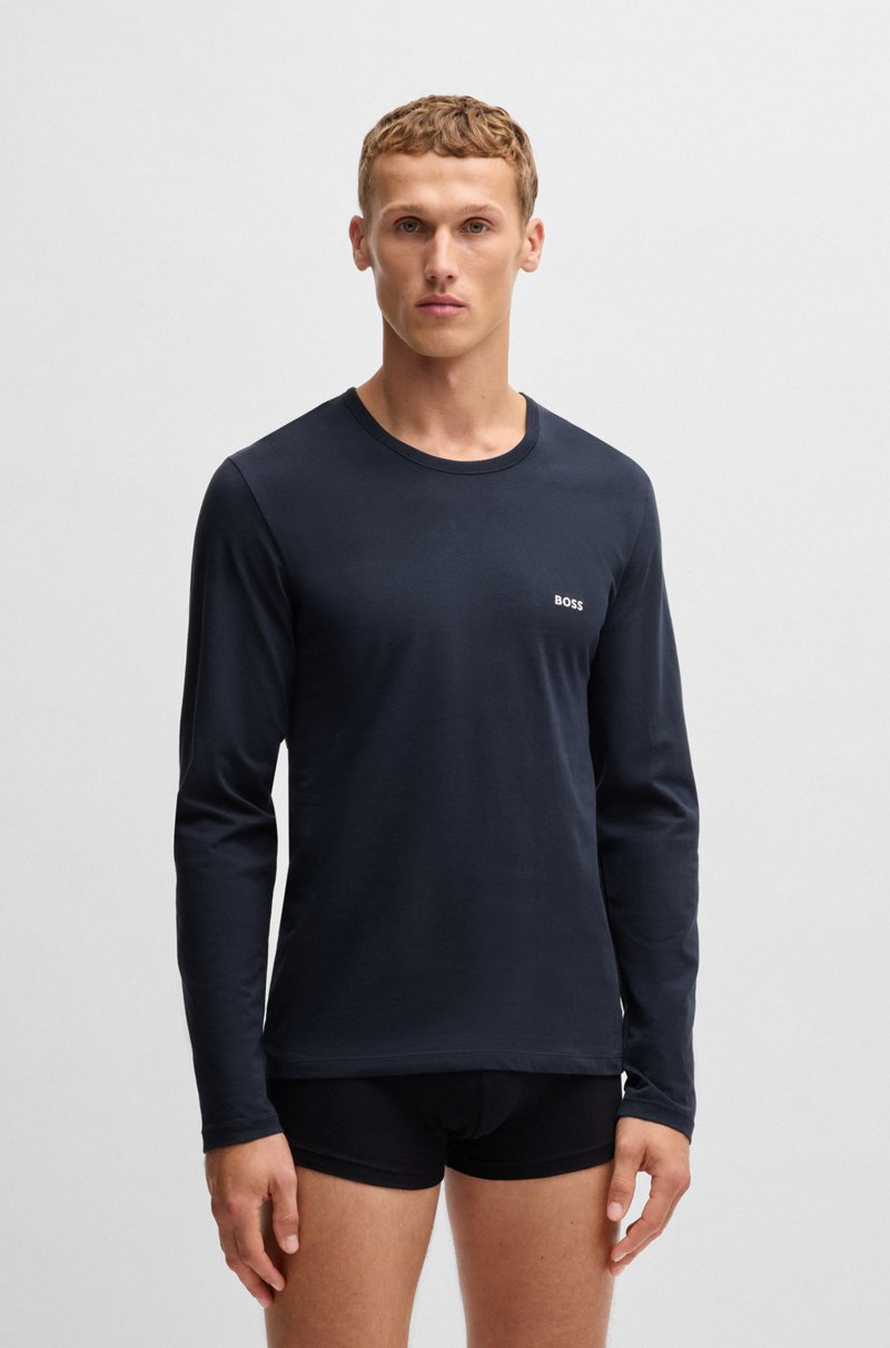 Hugo Boss Paquete De Tres Camisetas Interiores De Algodón Con Logos