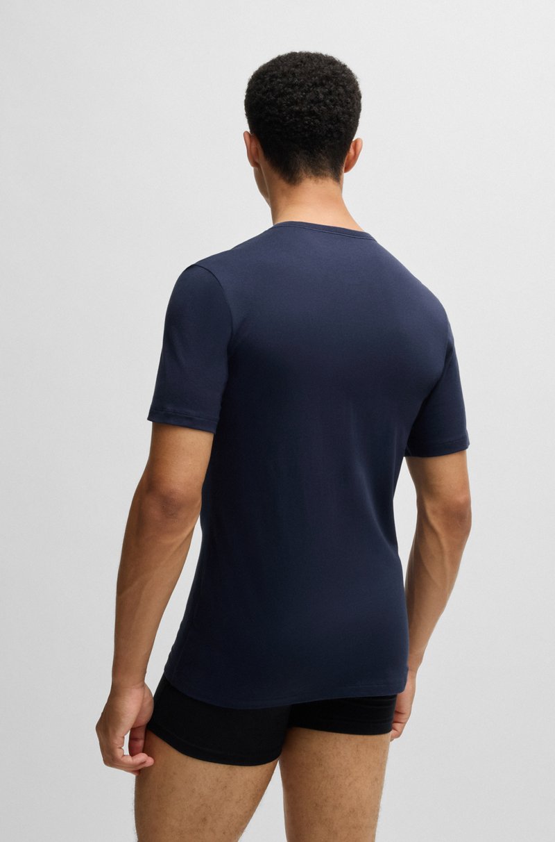 Hugo Boss Paquete De Tres Camisetas Interiores De Punto De Algodón
