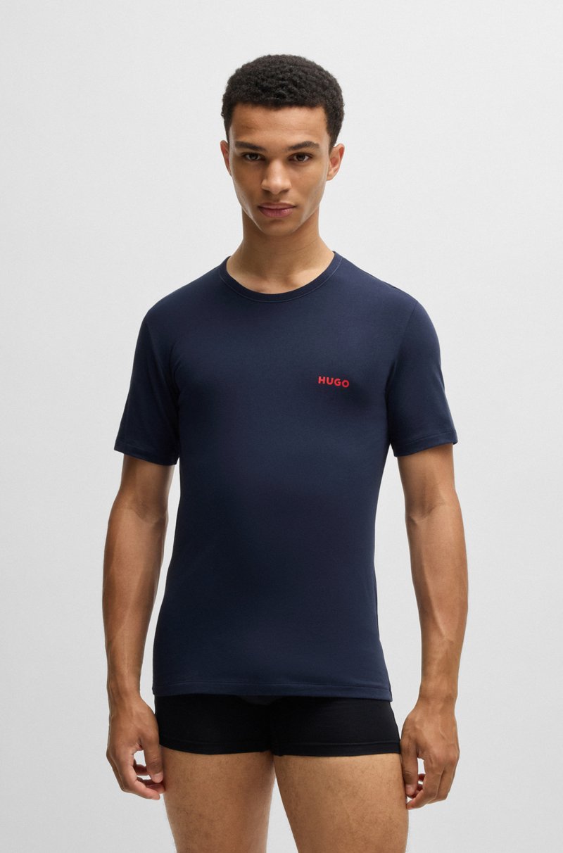 Hugo Boss Paquete De Tres Camisetas Interiores De Punto De Algodón