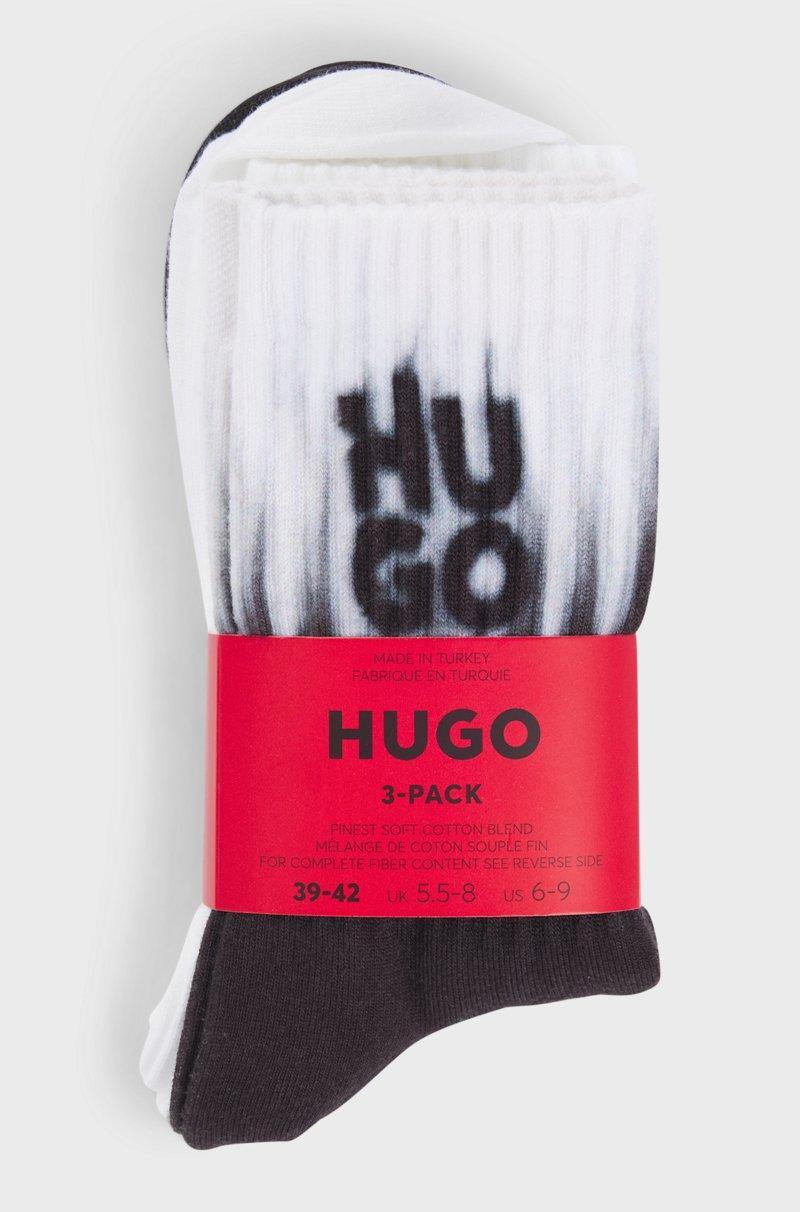 Hugo Boss Paquete De Tres Pares De Calcetines Cortos Con Detalles De Logos