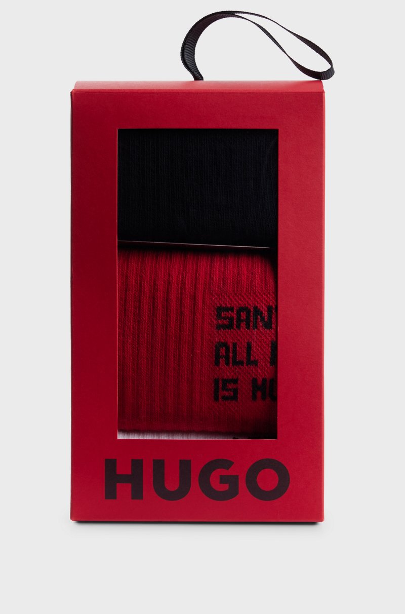 Hugo Boss Paquete De Tres Pares De Calcetines Cortos En Mezcla De Algodón