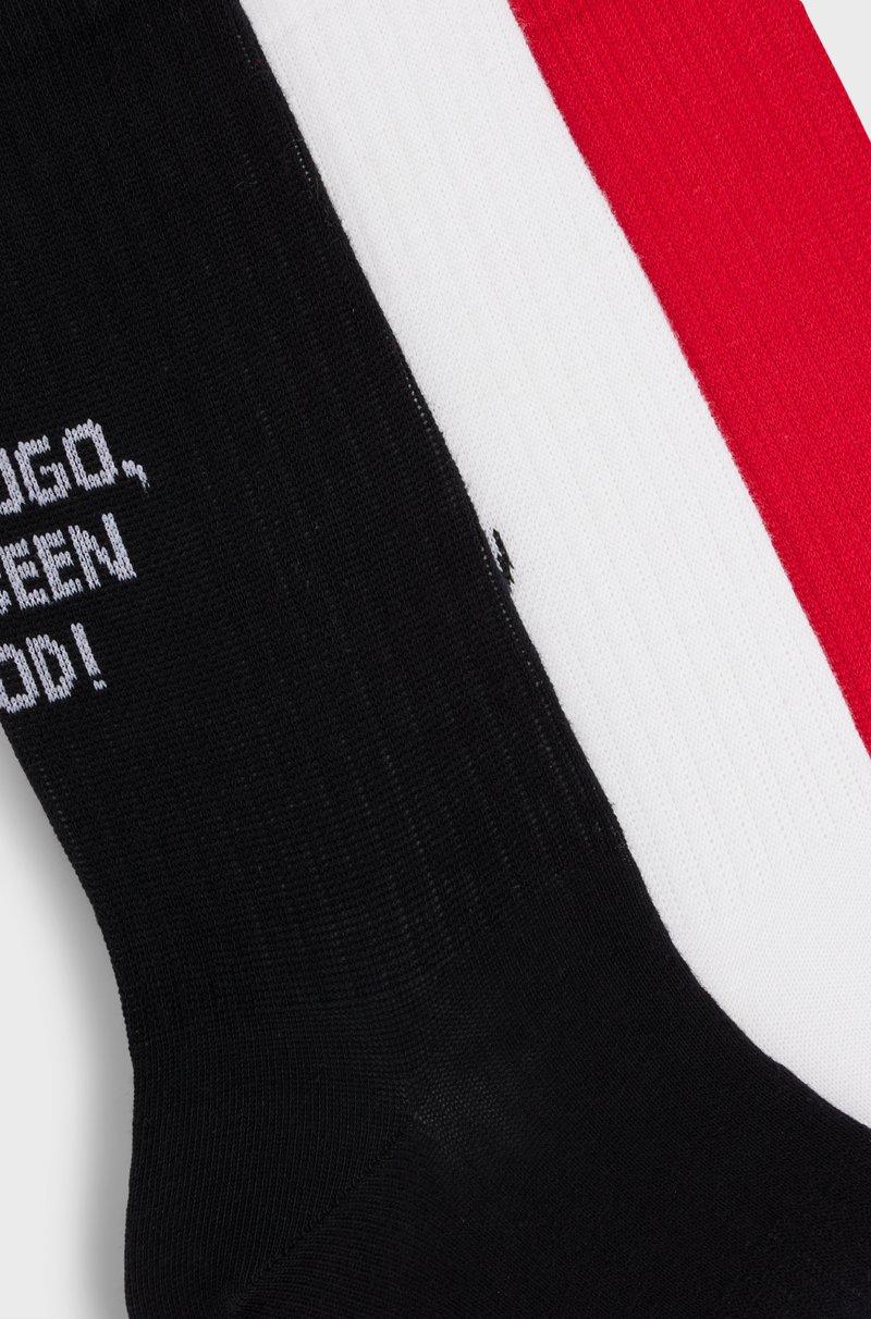 Hugo Boss Paquete De Tres Pares De Calcetines Cortos En Mezcla De Algodón